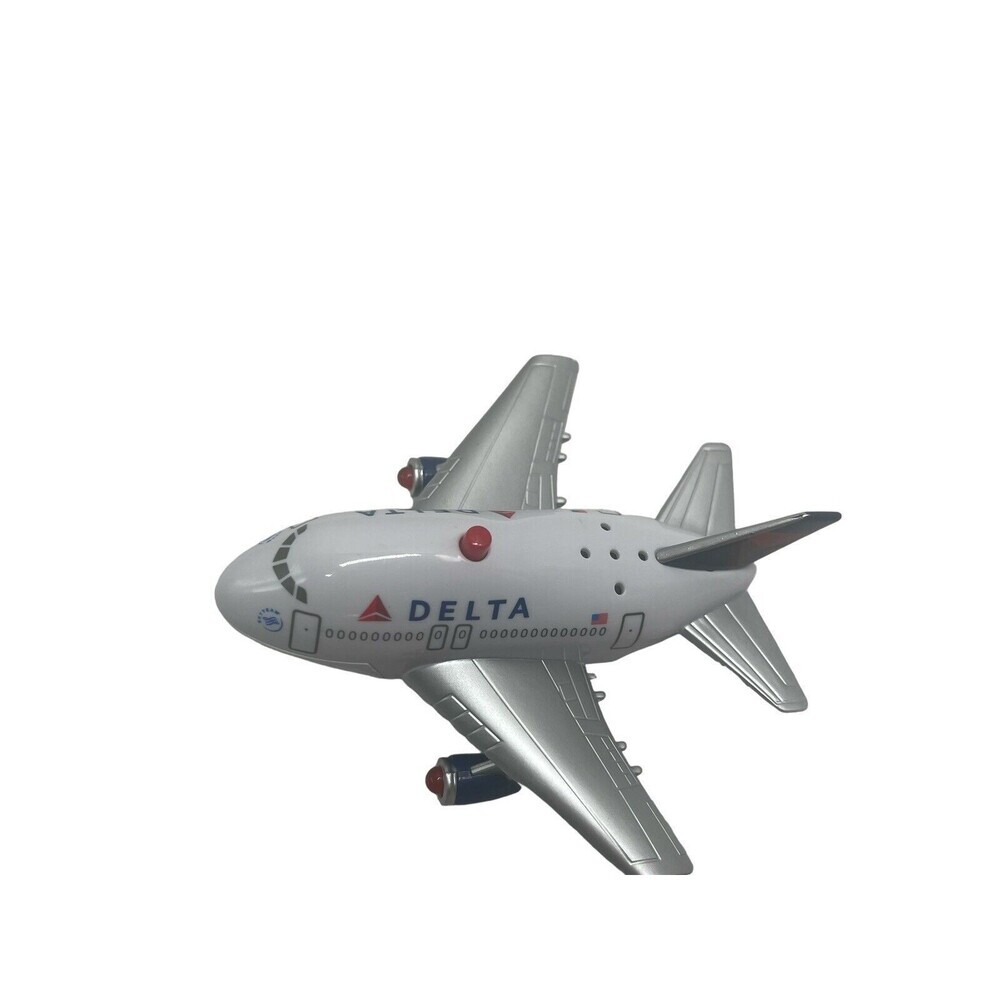 Delta Airplane Air Plane Pull Back Toy Small Figure